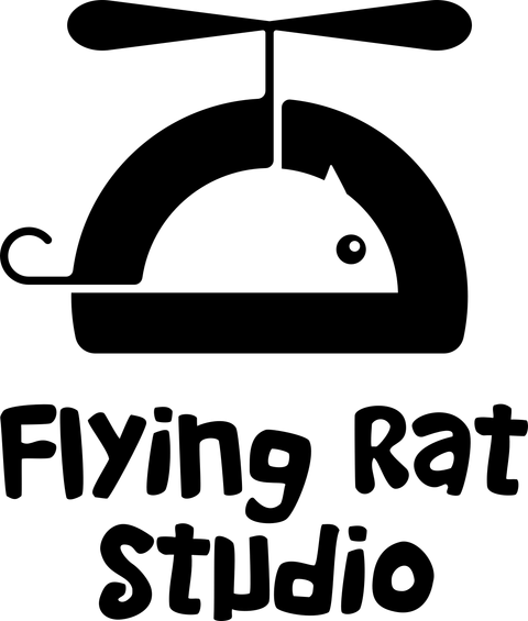 View Flying Rat Studio Logo — Black